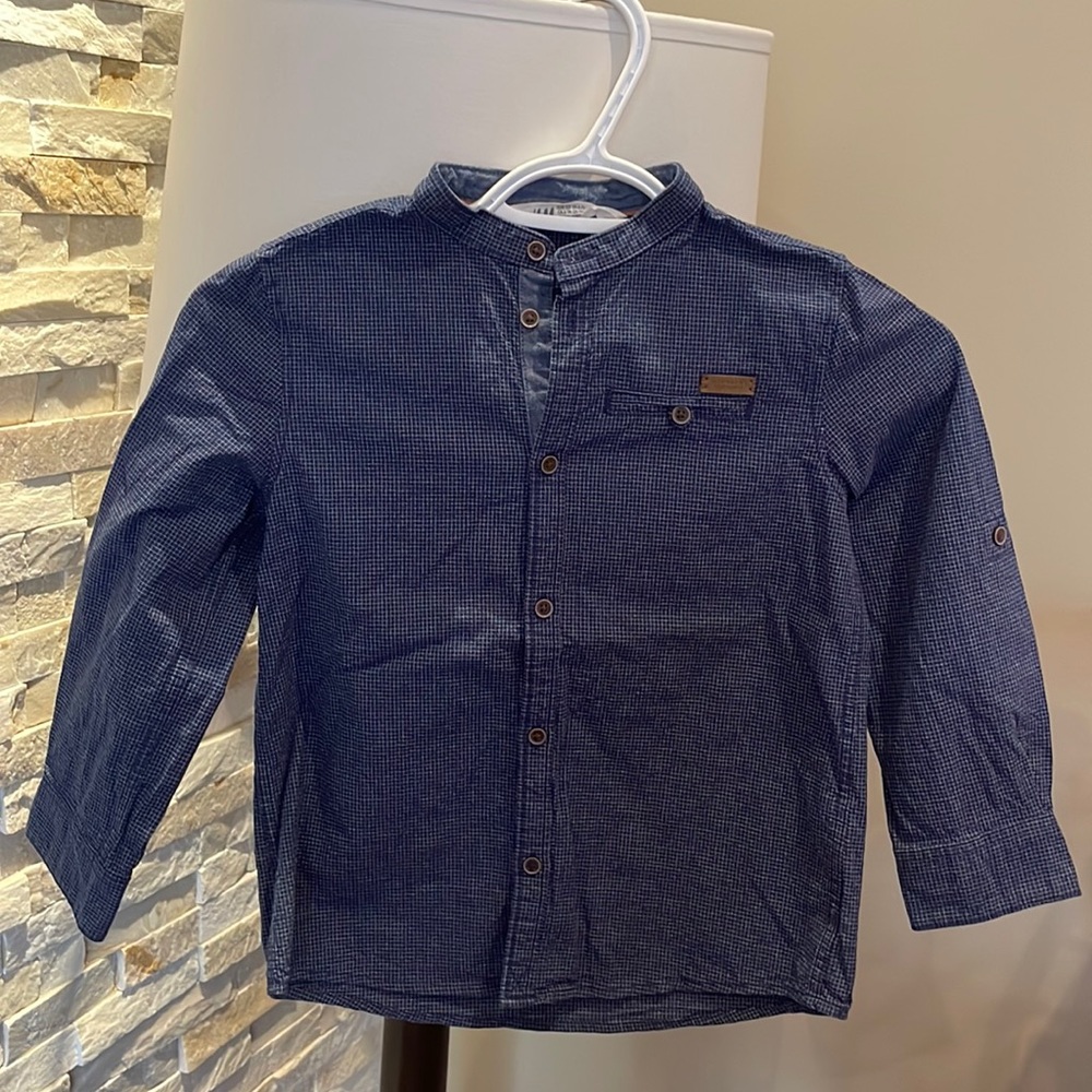 Mandarin Collar button shirt